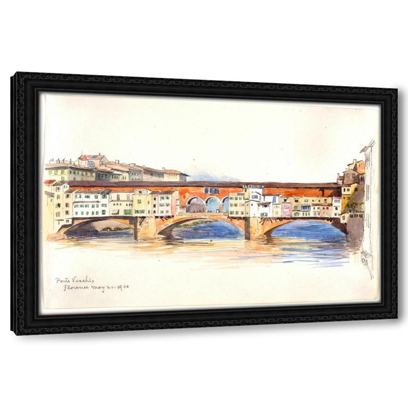 Ponte Vecchio, Florence (1900), H 23 po x l 32 po