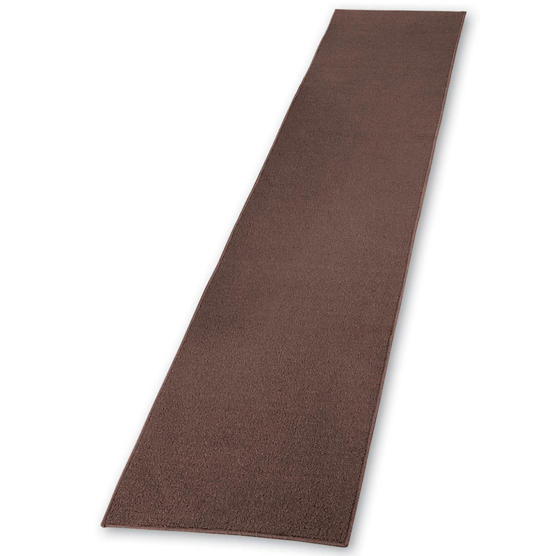Solid Color Non-Skid Kitchen Mat, Brick, Runner 1'8" x 10'