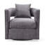 Kennedy Velvet Swivel Chair-607009870