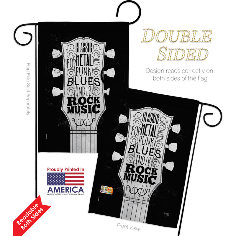 Double Sided 18.5'' H x 13'' W Polyester Flag Set