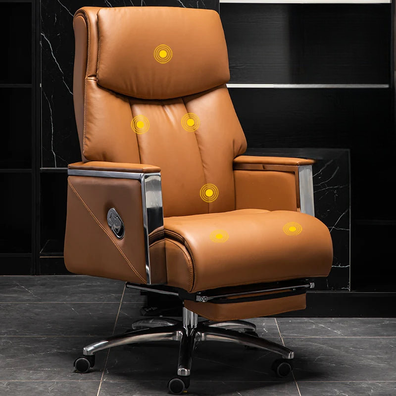 Cichocki Genuine Leather Side Chair