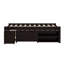  Lit de rangement double avec lit gigogne, 2 tiroirs, tablettes et table de chevet Orear-108840137