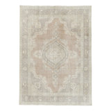 Distressed One-of-a-Kind 8'9X12'4 Hand Knotted Area Rug