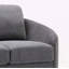 Causeuse en lin gris yuina