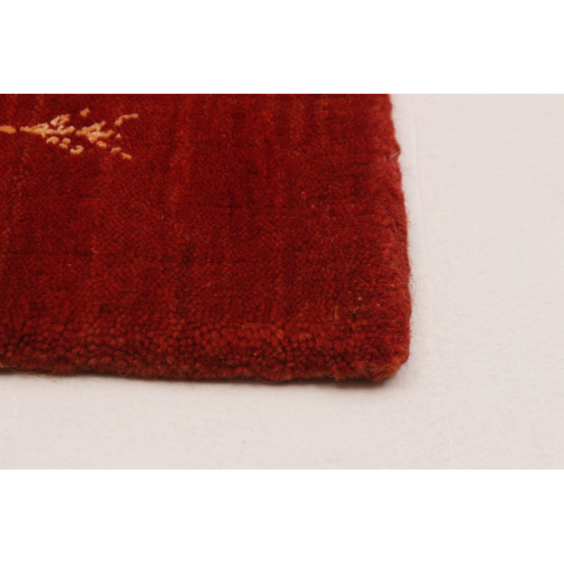 Tapis rouge en laine New Age One-of-a-Kind Rectangle 3 pi 10 po x 5 pi 10 po