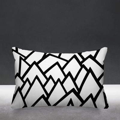 Rowan Tribal Abstract Indoor/Outdoor Throw Pillow
