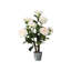 20" Artificial Camellia Tree With Realistic Flowers, Faux Bonsai Tree In Decorative Pot-372449946