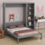 Lit escamotable mural avec tablettes Murphy-772397044