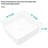 Ceramic Vessel Sink Square Bathroom 15.25"X15.25" - White, Low Water Absorption, Modern For Home, Office Building Smooth Surface, Elegant Building, , Home