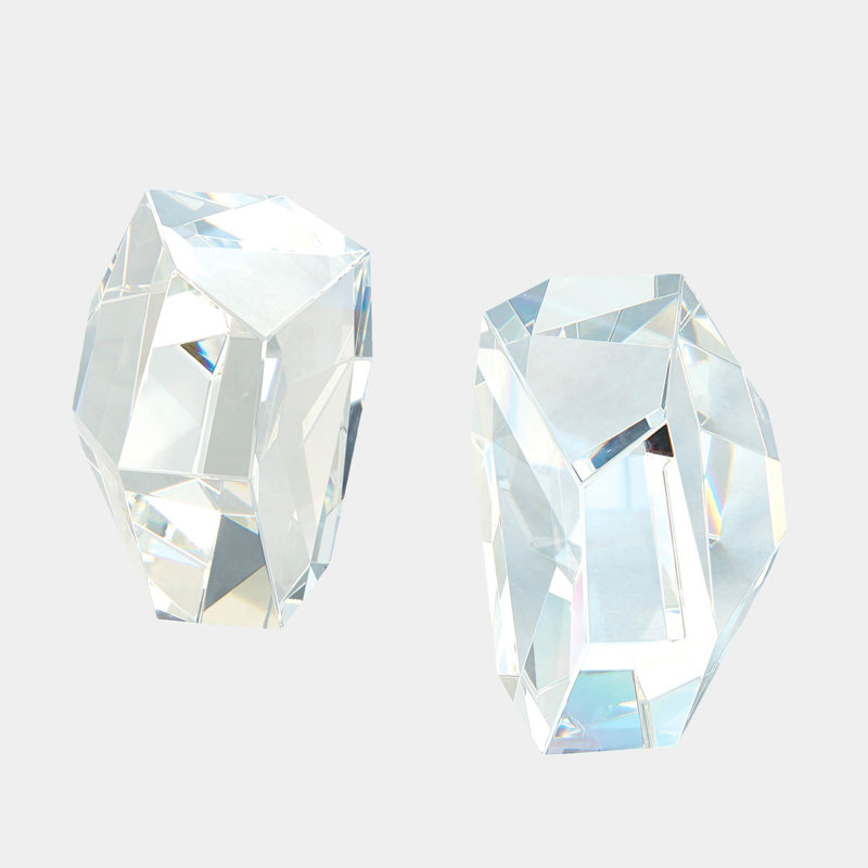 Crystal Bookend, Clear