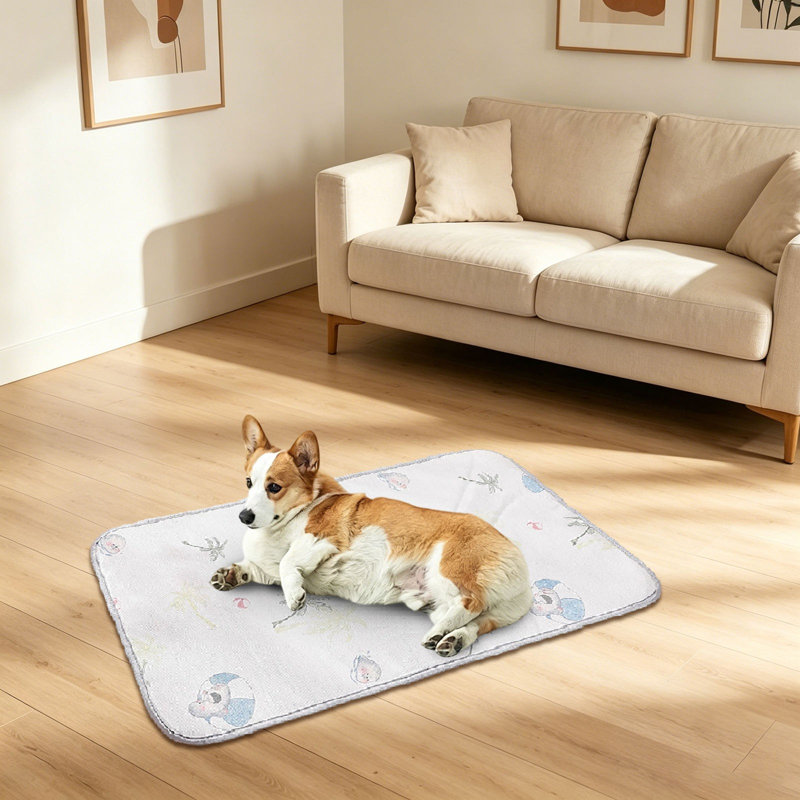 Tapis de refroidissement respirant en soie pour animaux 17,7 x 29,5 po Pet Dog Cats, D, de profondeur