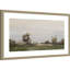 «Misty Morning Landscape Scene» par Luna Mavis, impression sur bois encadrée