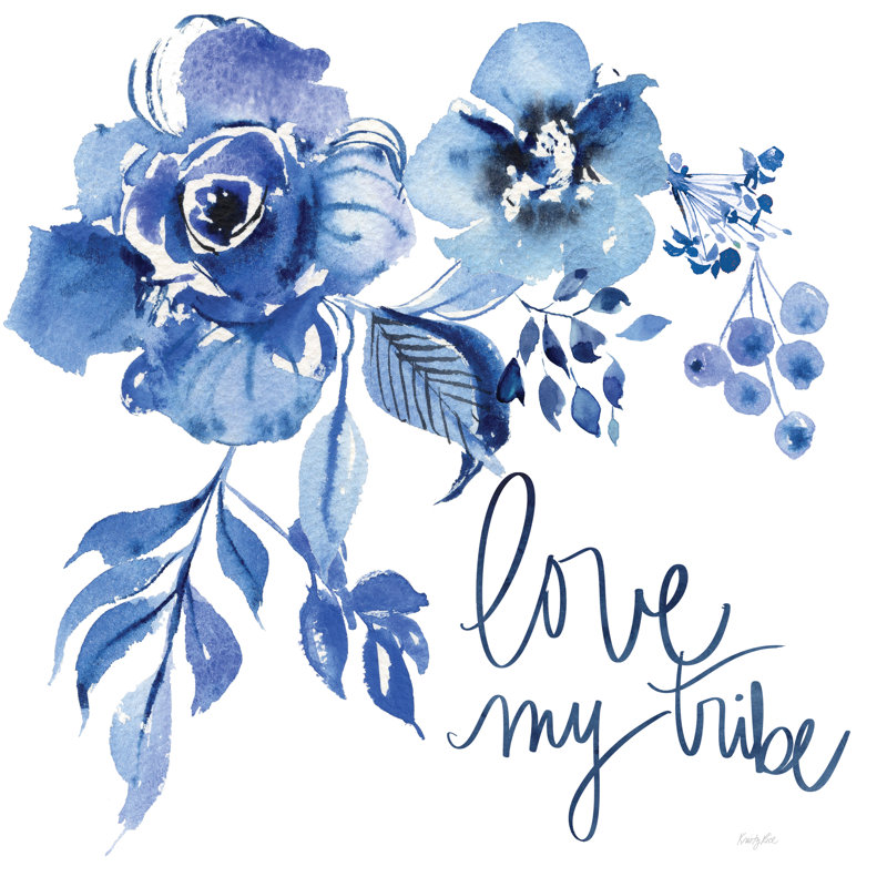 Delft Delight III by Kristy Rice - Wrapped Canvas Painting, 30cm H x 30cm W x 3.8cm D