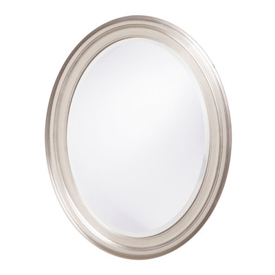 Cardale Solid Wood Frame Oval Wall Mirror