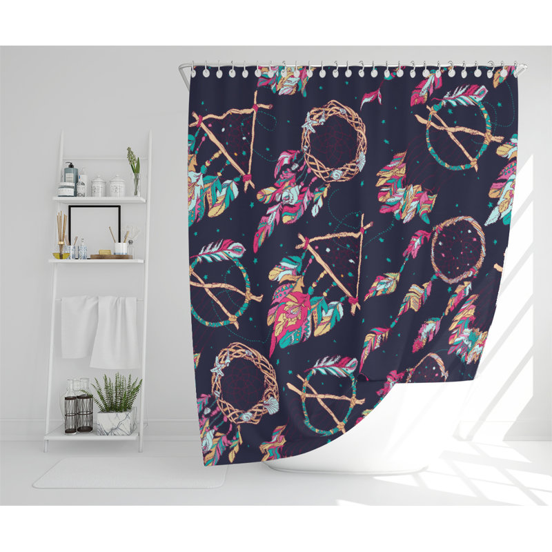 Bujold Polyester Shower Curtain Set