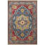 Tapis bleu / jaune à motifs traditionnels-536468512