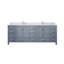 Ensemble de meuble-lavabo double, plateau en marbre de Carrare et robinet (sans évier)-1470406288