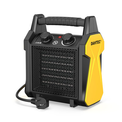 DAHTEC Portable Fan Heater - Double Safety, Compact Design - Available in 2000W and 3000W.