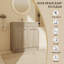 Meuble-lavabo simple sur pied 29,73 po avec plateau en résine