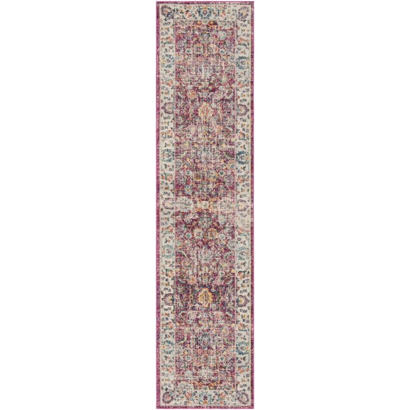 Doucet Performance Floral Rug, Runner 2' x 8'