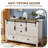 48'' Farmhouse Dresser Chests with 4 Drawers and 2 Cabinets-1310018117