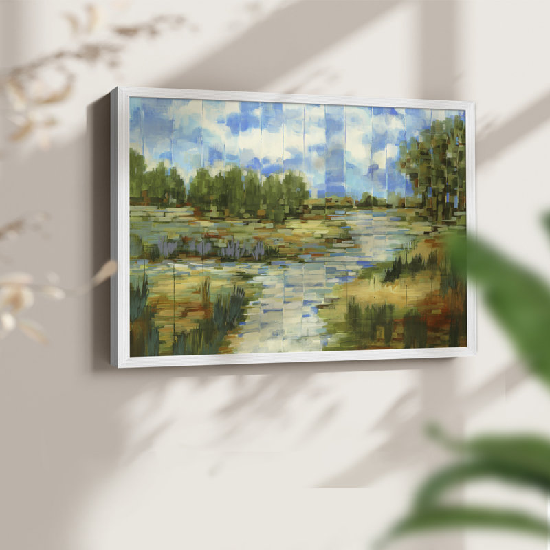 Escape to Eden -Framed Print - Restickable, H 22 po x l 28 po, Blanc