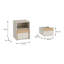 Tamarian 41.3 cm W Bedside Table