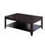 3 Coffee Table In Cappuccino Finish, Engineered Wood And Laminate Veneer, Lower Shelf Storage, Rectangular Tables, 30 Inches Long Occasional With For Display, Design, 47.5 Wide
