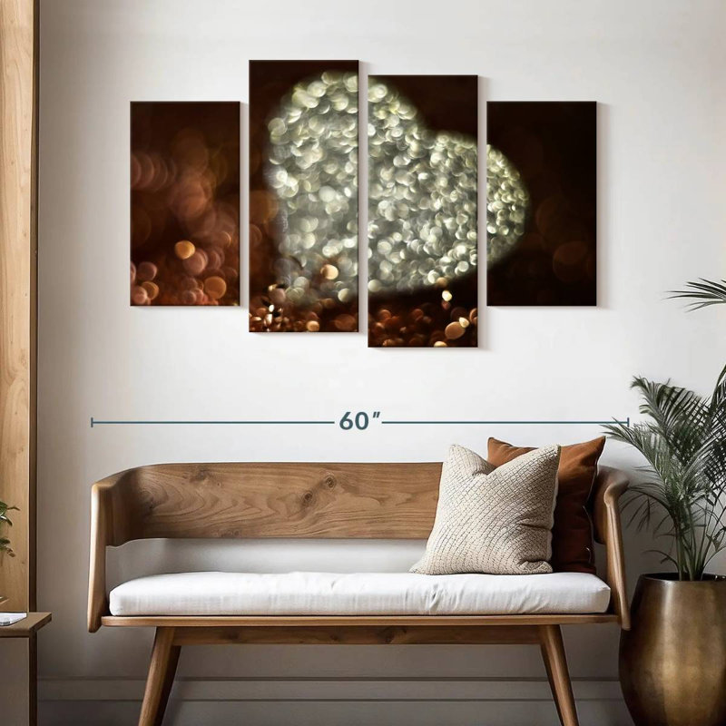 Hardie Silver Heart, 32" H x 52" W