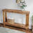 46" x 10" Solid Wood Console Table （Natural Wood）-590042057-573064750