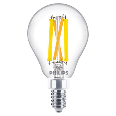 Ampoule DEL Philips A15 E12 (candélabre) ultra doux blanc doux de 40 watts, paquet de 2