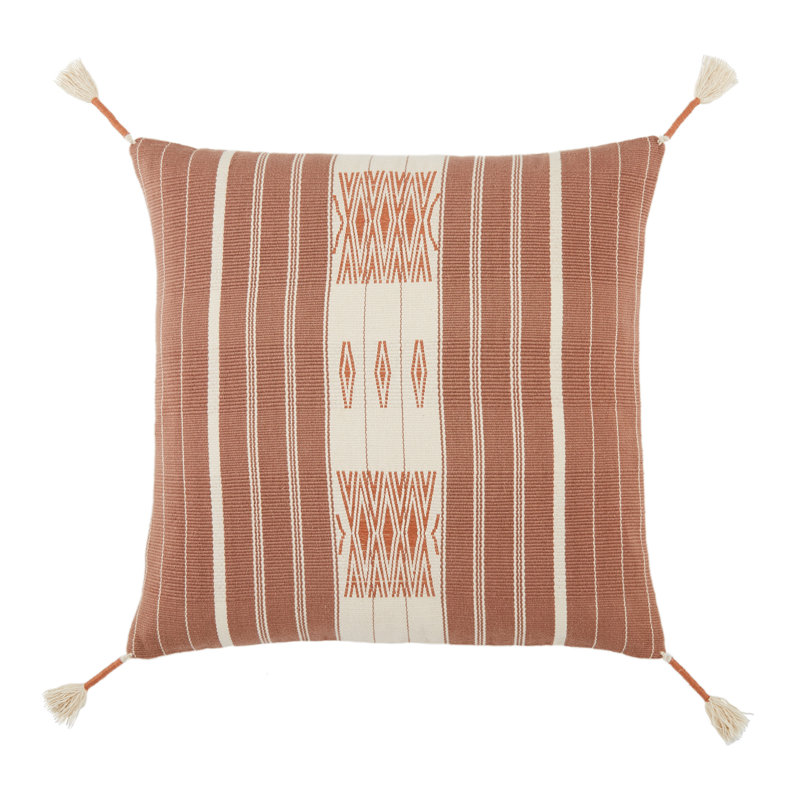 Coussin carré 100% coton Ezri, Pas de remplissage