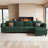 Upholstered Modular Sofa Sectional With Ottoman-1391795208