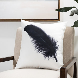  Feather Novelty Throw Pillow