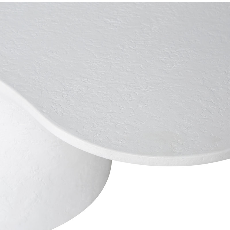 Paisely Outdoor Coffee Table, White