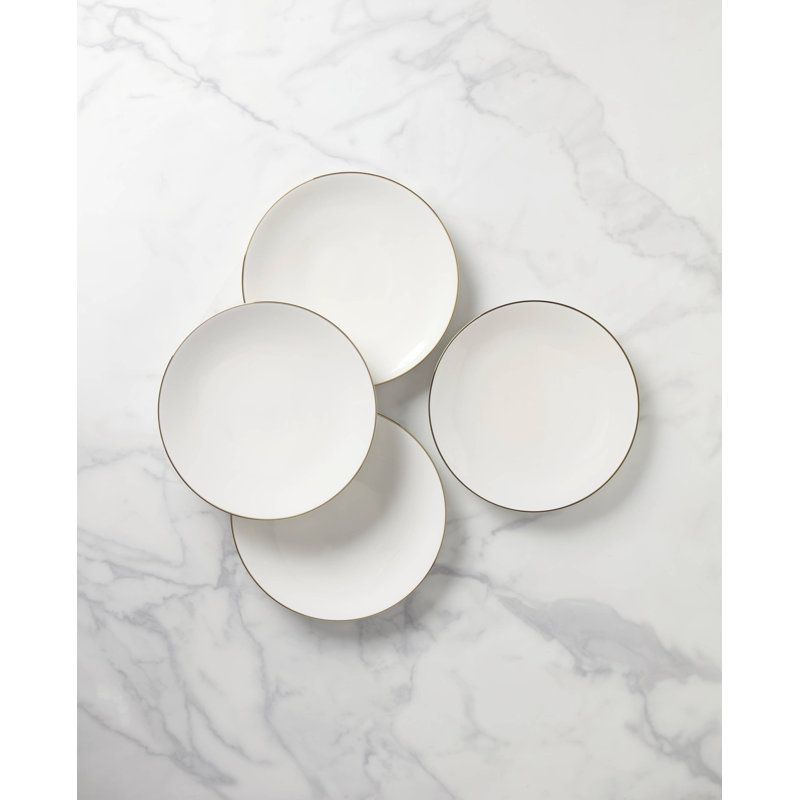 Assiettes plates Lenox Trianna Coupe, ensemble de 4