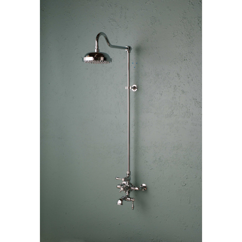 Système de douche thermostatique 60 po Exposed, Nickel poli