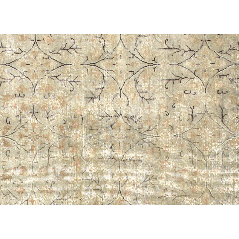 Gallery Size One-of-a-Kind 4'8" X 11'11" 1960s Runner Wool Area Rug in Beige