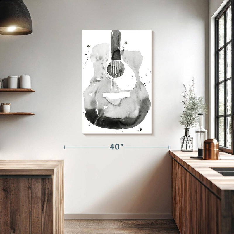 Abarca Guitar Flow II, 39" H x 26" W
