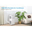 7000 BTU Portable 3-in-1 Air Conditioner, Cooling Dehumidifier Fan, 3 Speeds 24H Timer Remote Window Kit, Energy Class A for Rooms, White