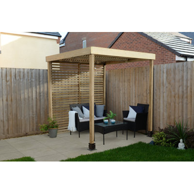 1.97m x 1.97m Solid Wood Pergola
