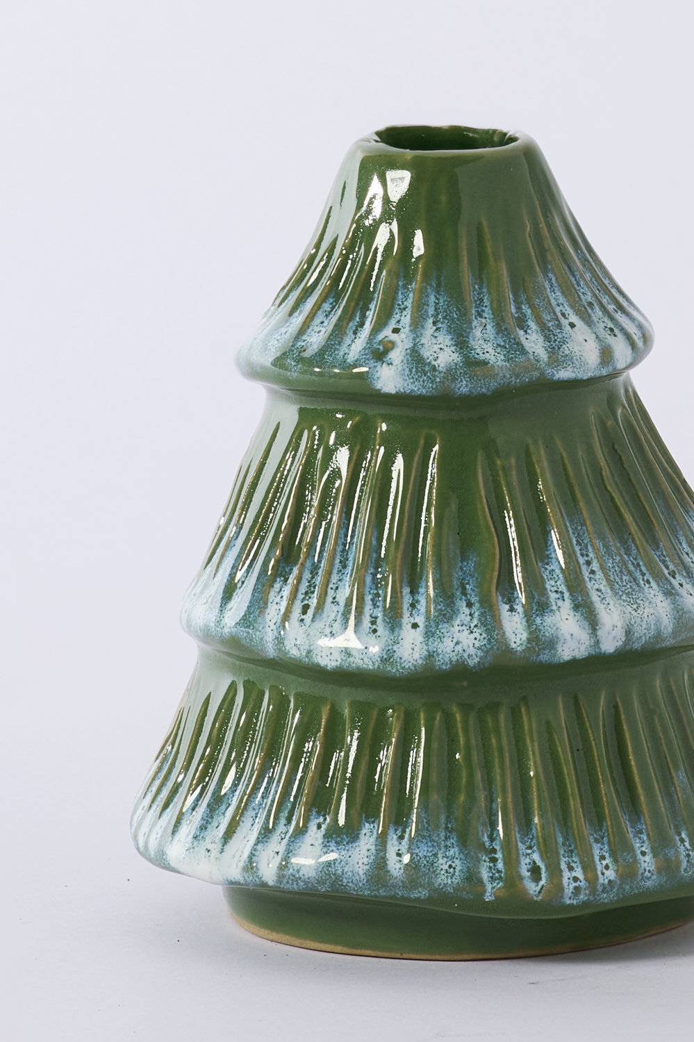 Tree Frost Candleholder 4.25"x 4.5", 4.5" H x 4.25" W x 4.25" D