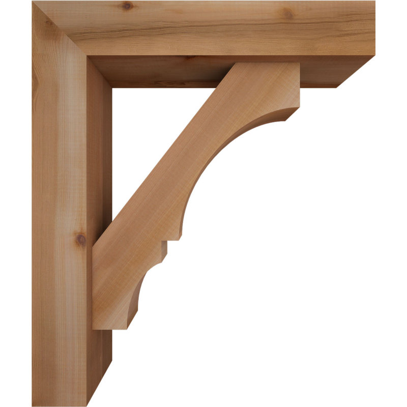 Support de bloc Balboa avec entretoise décalée, 26 x 22, Cèdre rouge occidental de l 5 1/2 po (lisse)
