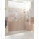 Stellar 90.75 in. x 78 in. Fully Frameless 3 Panel Inline Hinge Shower Door