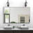 60x36 Inch Oversized Modern Rectangle Bathroom Mirror with Black Frame, Decorative and Versatile for Various Rooms