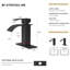 Robinet de lavabo pour salle de bain à poignée simple 6 "certifié CUPC Harlow-118499389