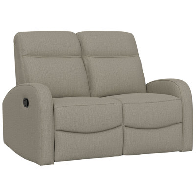 Causeuse inclinable beige / brun clair