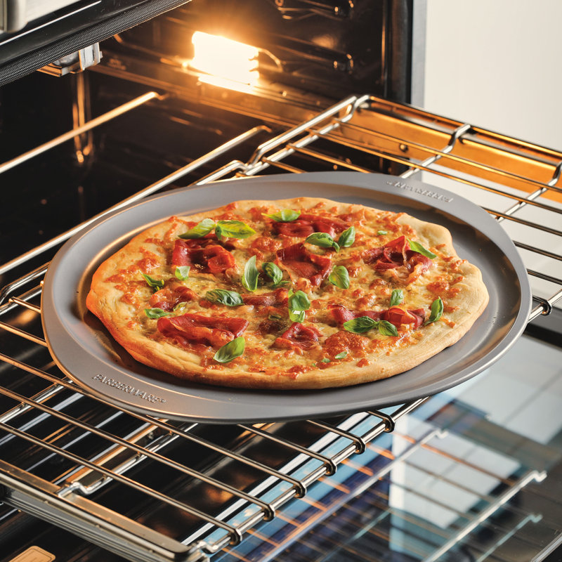 Nonstick Steel Perforated Pizza Pan and Baking Sheet Set