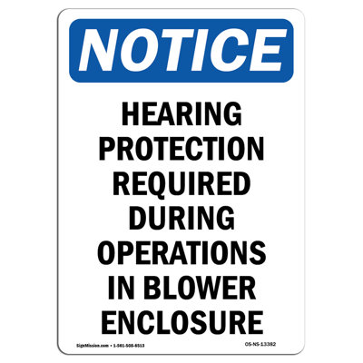 Hearing Protection Required During Sign