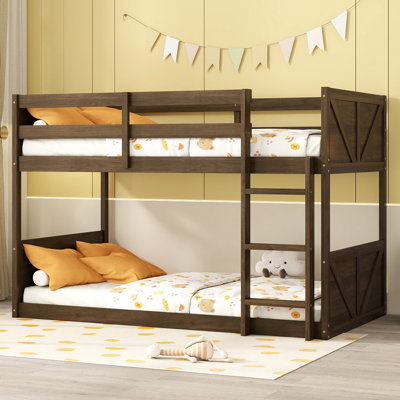 Twin over Twin Solid Wood Bunk Bed